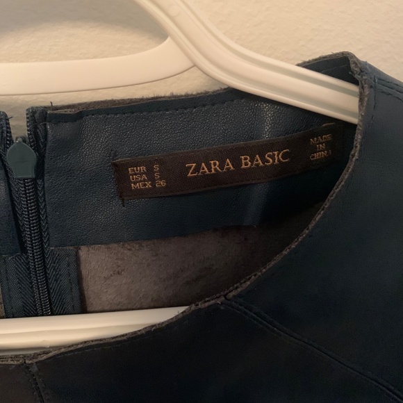 Zara Basics Faux-Leather Dress - Picture 3 of 3